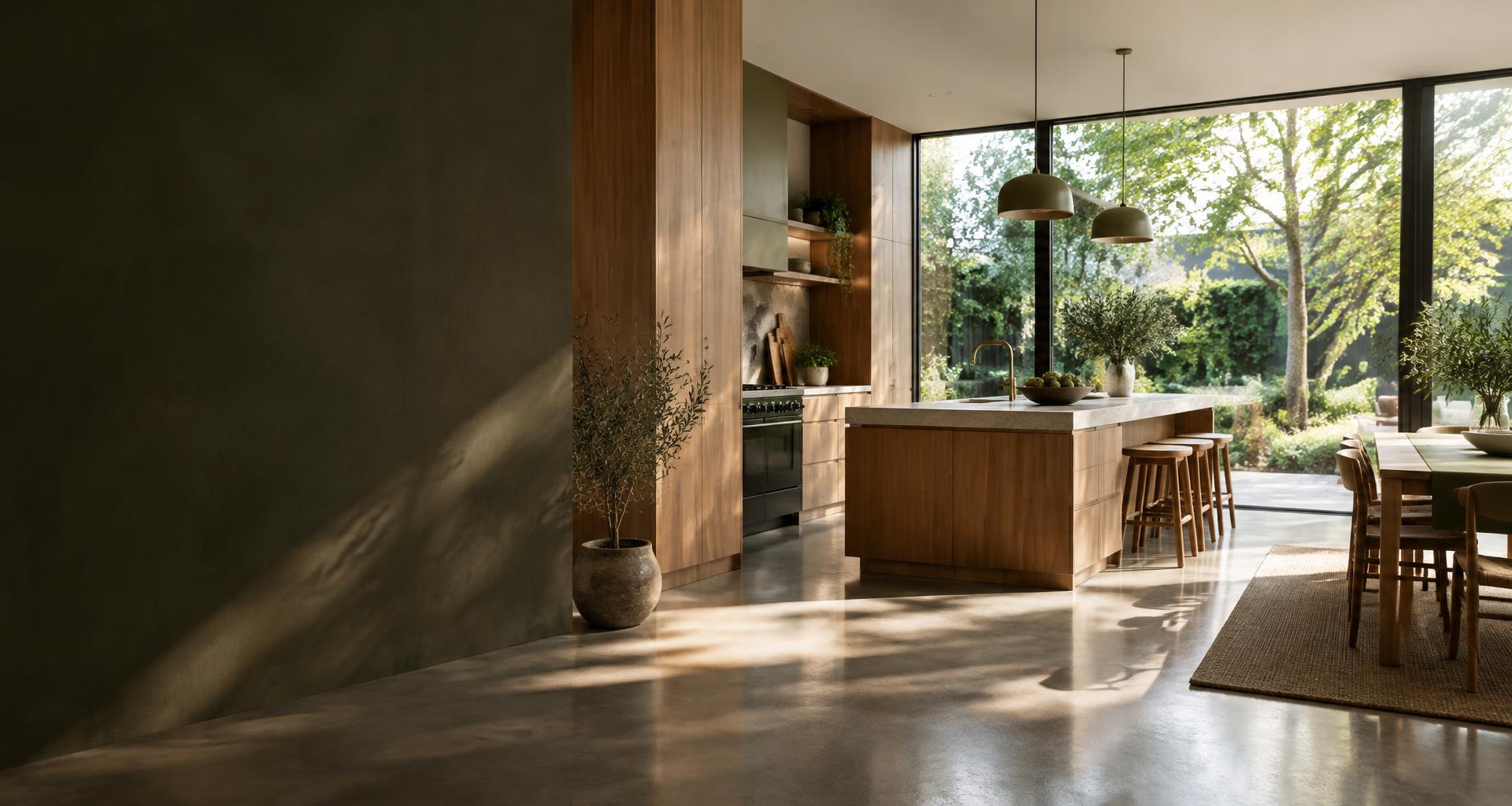 Beautifully crafted Melbourne home with timber cabinetry and garden-facing windows